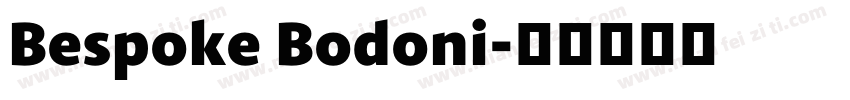 Bespoke Bodoni字体转换